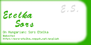 etelka sors business card